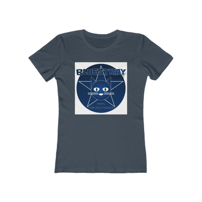 Cat Star Graphic Tee — "Bluestray" Women's Boyfriend T‑Shirt
