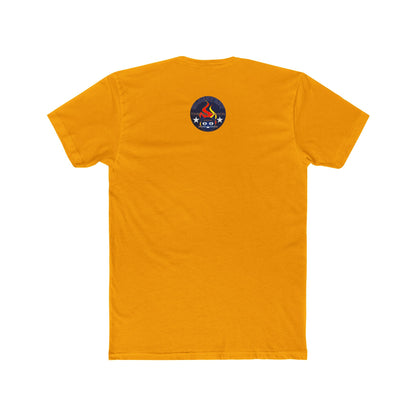 Retro Cat Flame Logo Tee — Bluestay Time & Motion Graphic T-Shirt