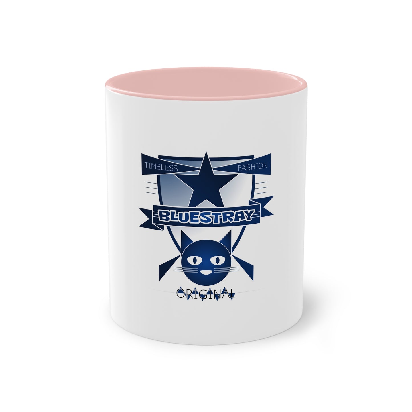 Bluestray Cat Crest Coffee Mug — Two-Tone 11oz