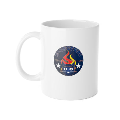 Bluestray Retro Flame Cat Ceramic Mug — 11oz Coffee Cup