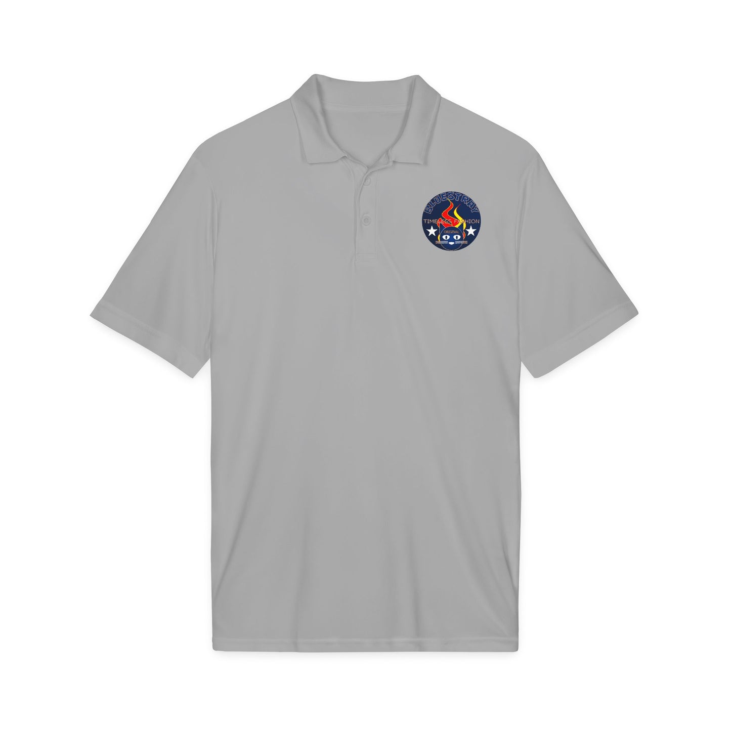 Embroidered Firefighter Patch Polo — Men’s Bluestray Performance Work Shirt