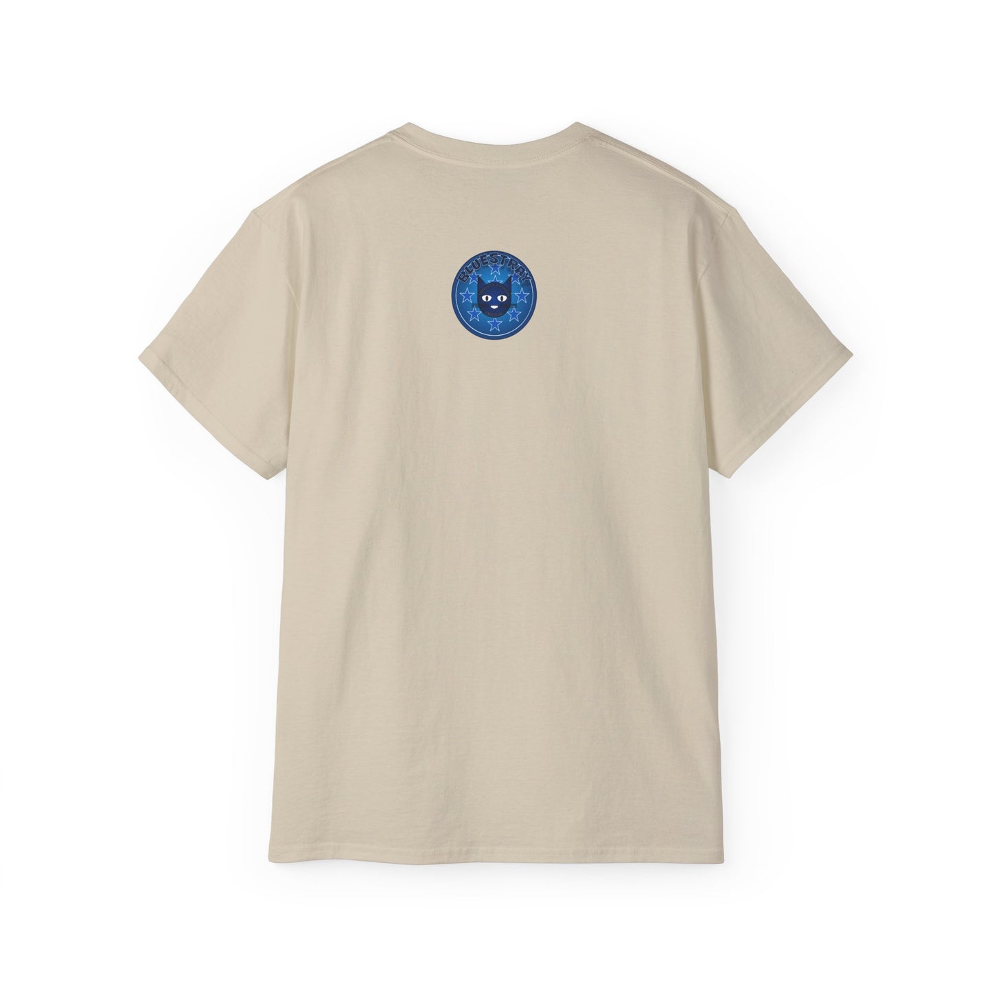 Bluestray Cat T‑Shirt — Blue Star Graphic Tee