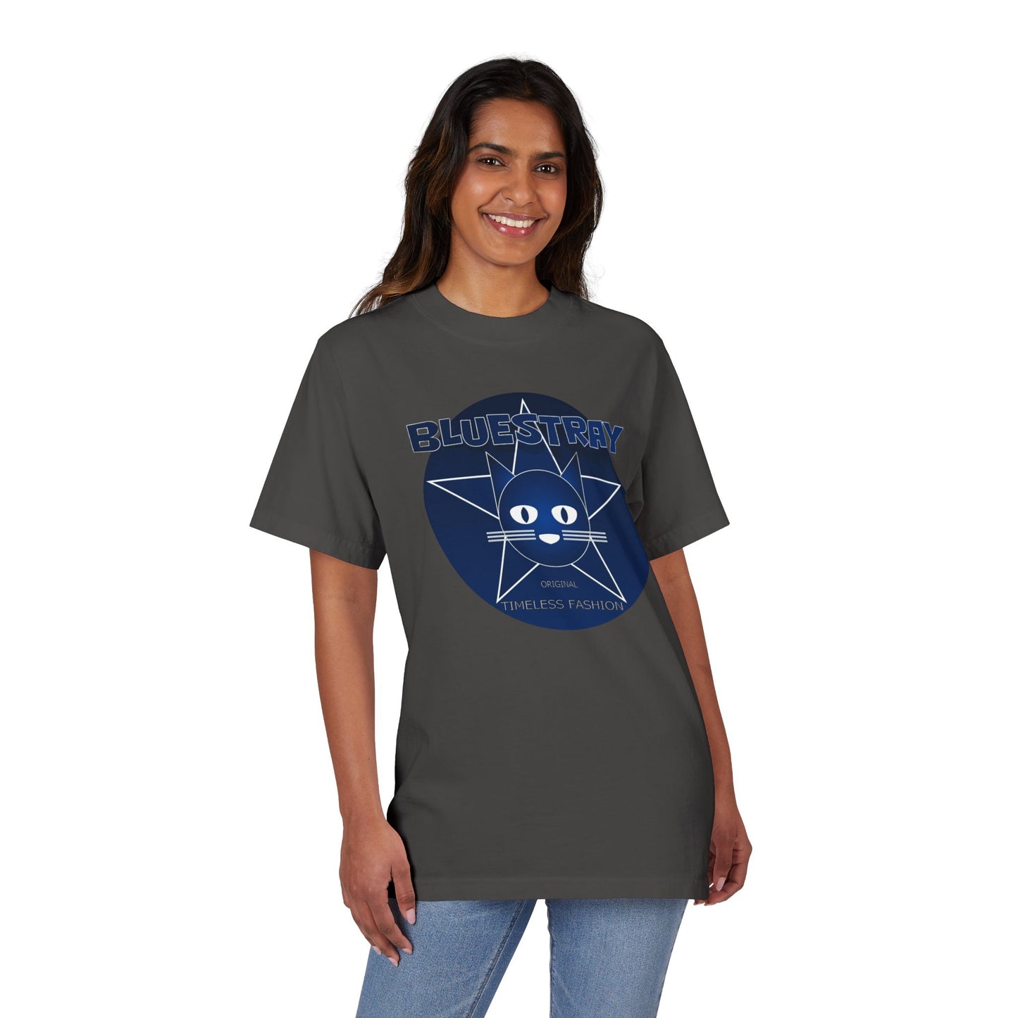 Bluestray Star Cat T-Shirt — Retro Graphic Tee