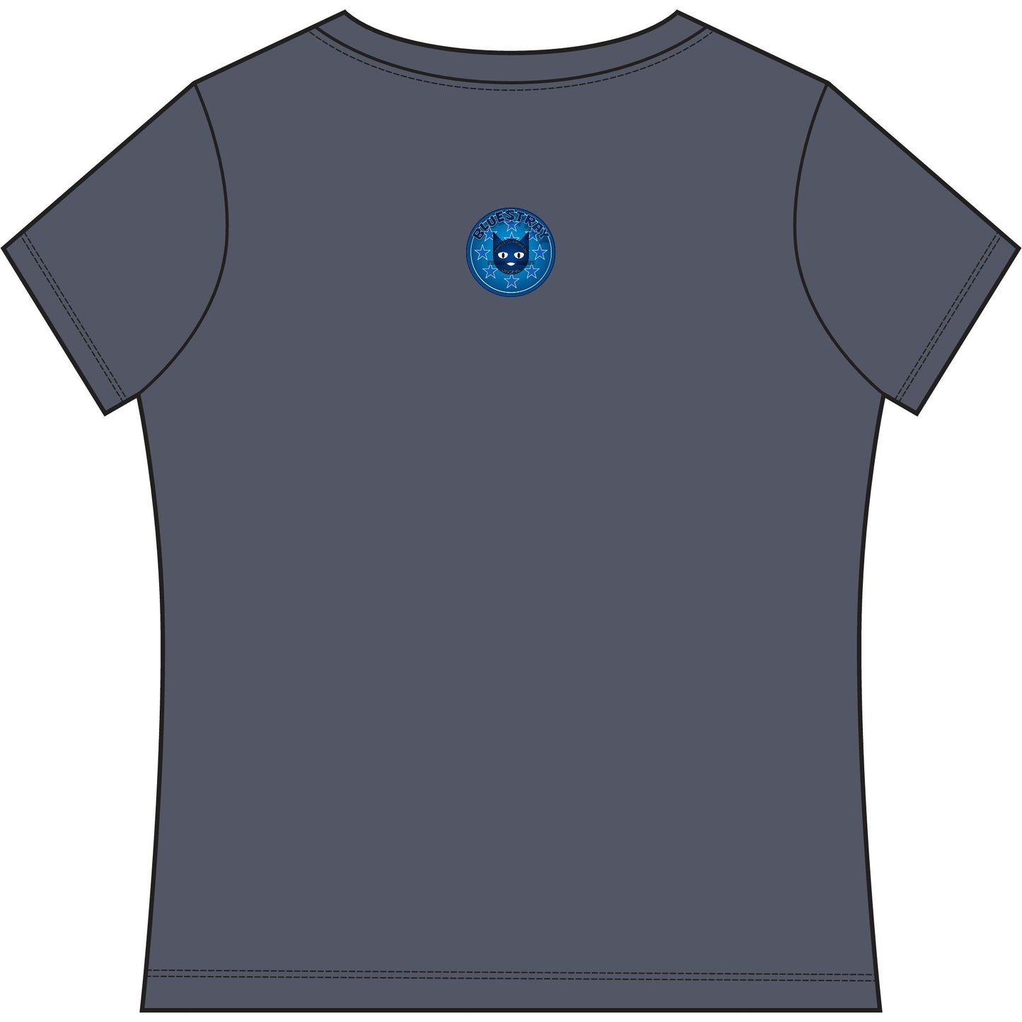Bluestray Cat V-Neck Tee — Women's Graphic T-Shirt