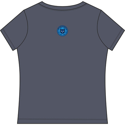 Bluestray Cat V-Neck Tee — Women's Graphic T-Shirt