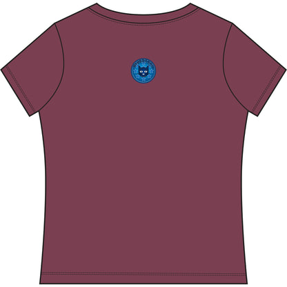 Bluestray Cat V-Neck Tee — Women's Graphic T-Shirt
