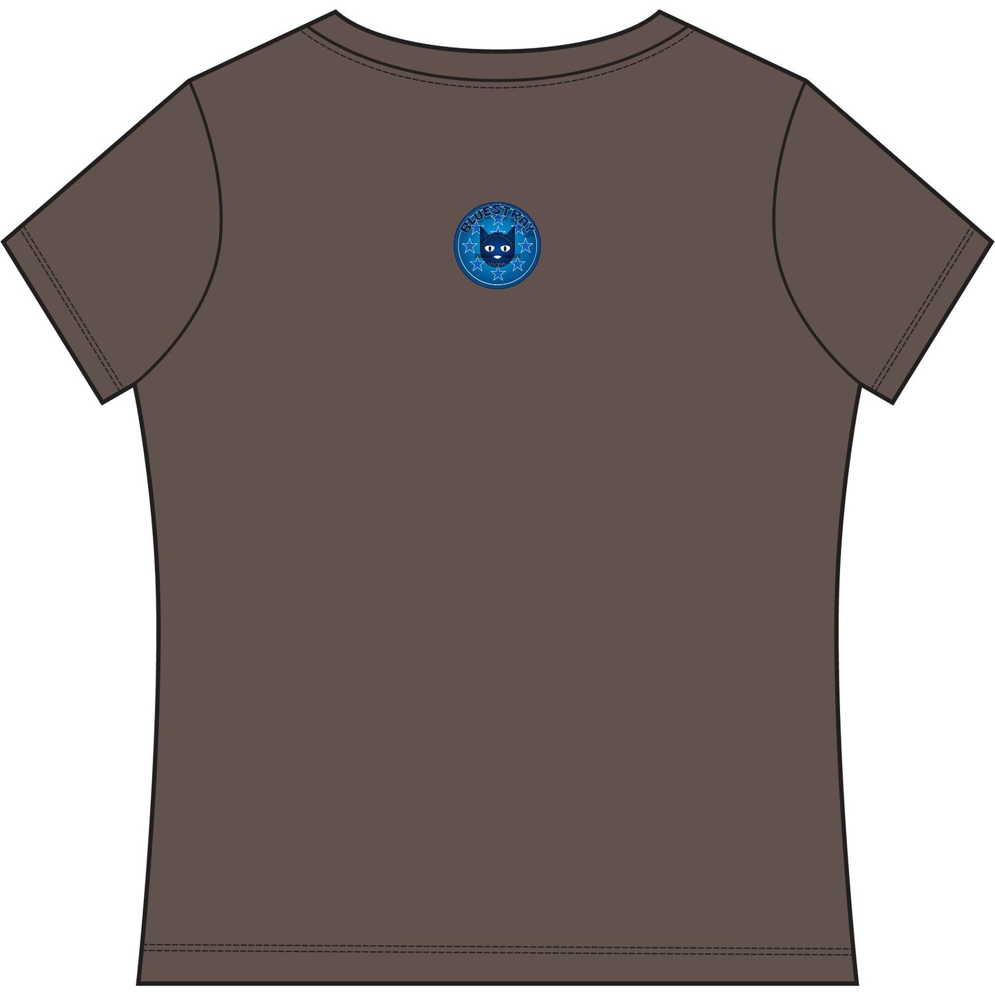 Bluestray Cat V-Neck Tee — Women's Graphic T-Shirt