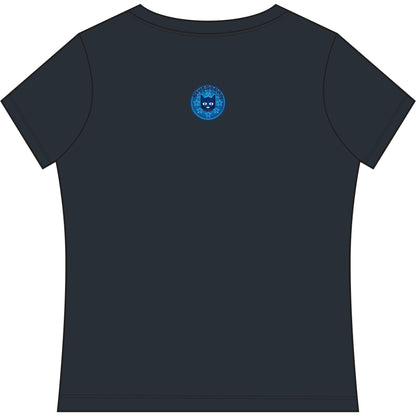 Bluestray Cat V-Neck Tee — Women's Graphic T-Shirt