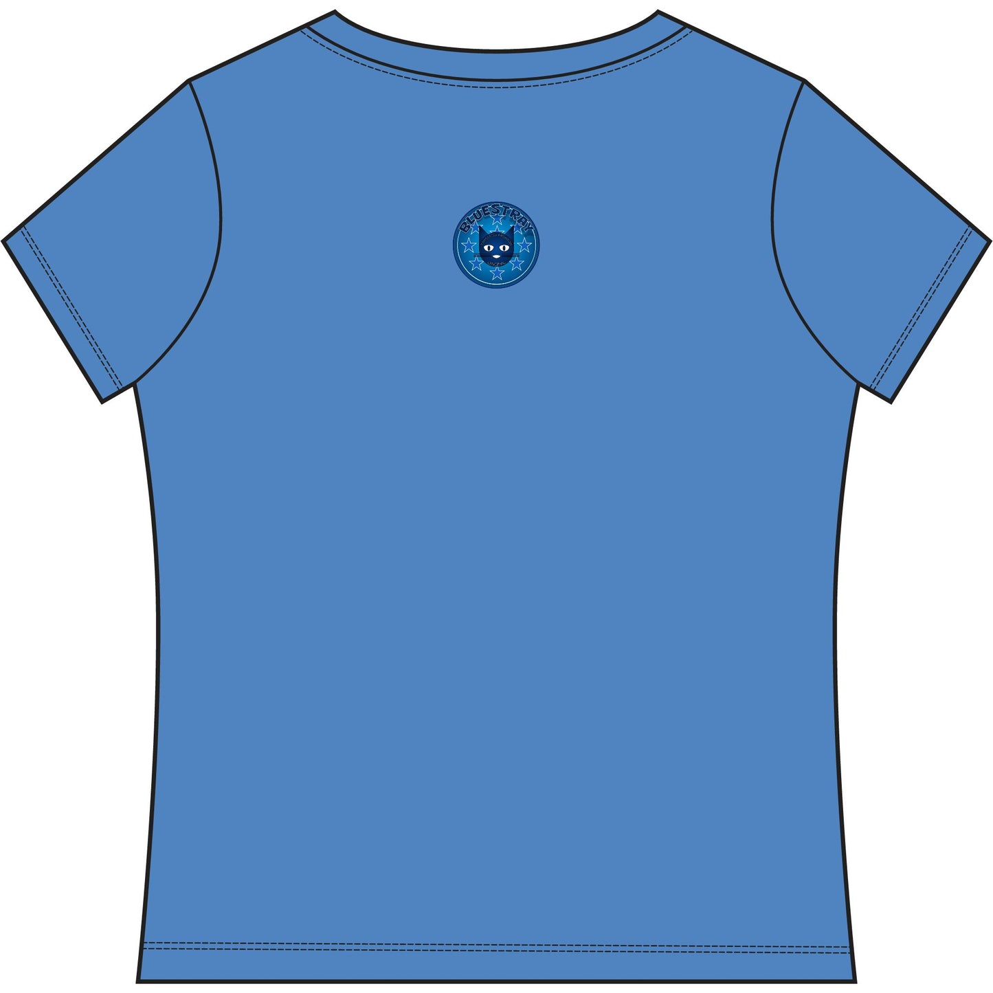 Bluestray Cat V-Neck Tee — Women's Graphic T-Shirt