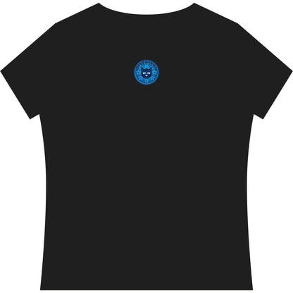 Bluestray Cat V-Neck Tee — Women's Graphic T-Shirt