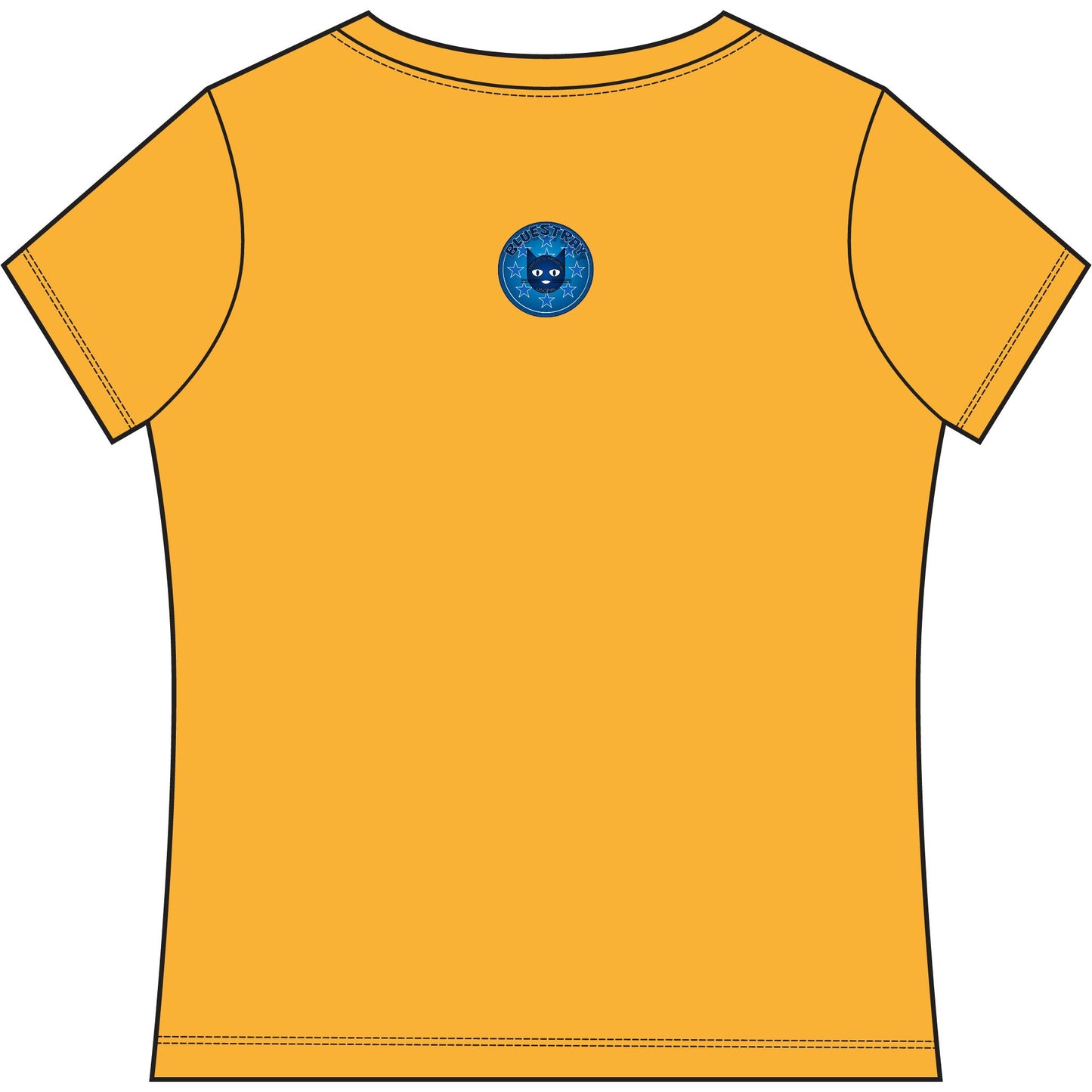 Bluestray Cat V-Neck Tee — Women's Graphic T-Shirt