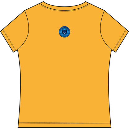 Bluestray Cat V-Neck Tee — Women's Graphic T-Shirt