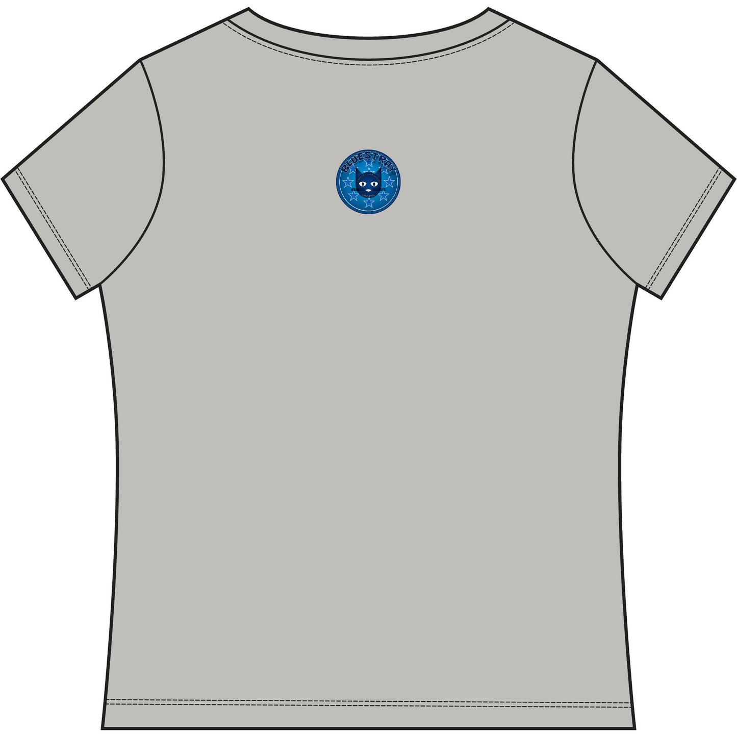 Bluestray Cat V-Neck Tee — Women's Graphic T-Shirt