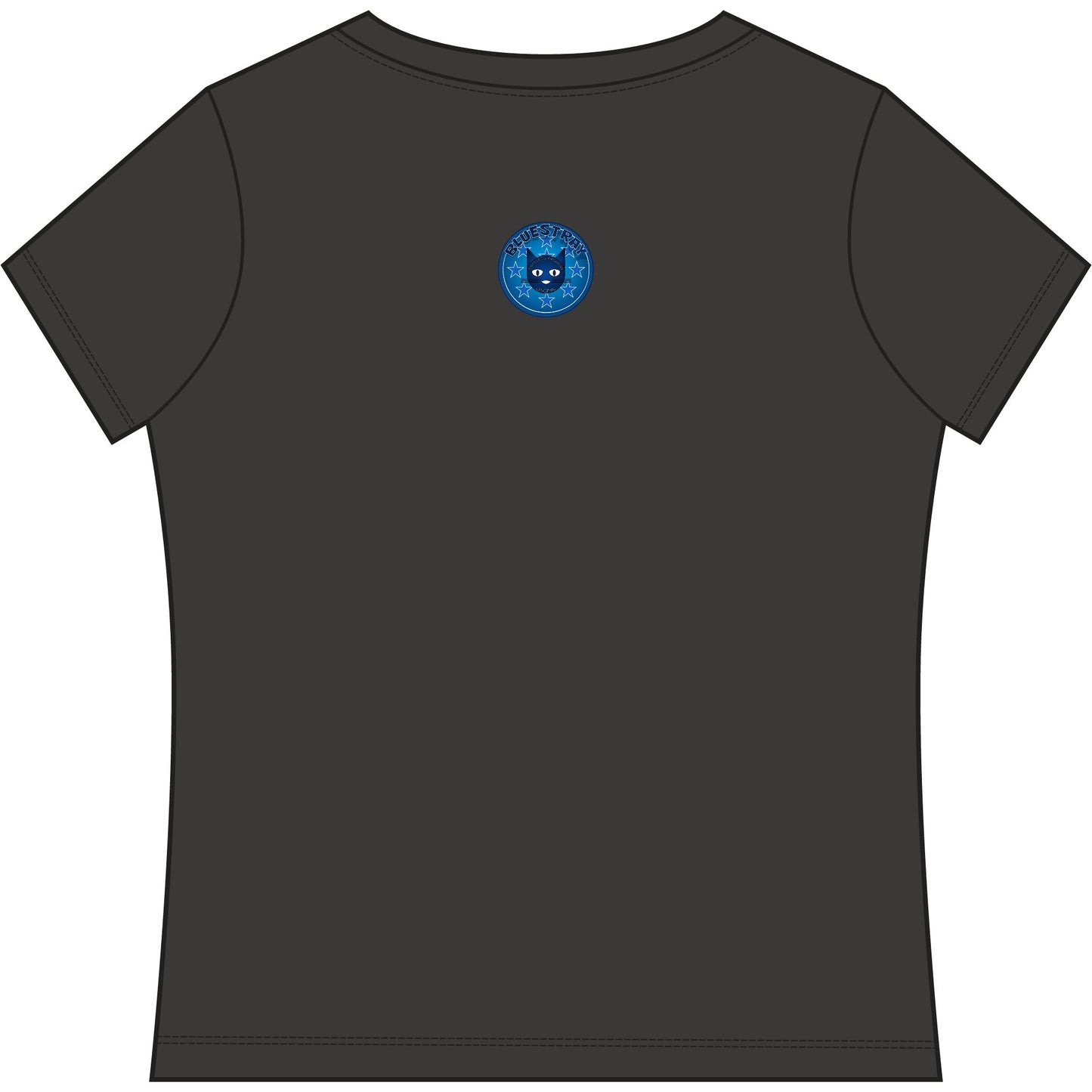 Bluestray Cat V-Neck Tee — Women's Graphic T-Shirt