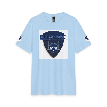 Bluestray Cat Shield T-Shirt — Retro Navy Crest Tee