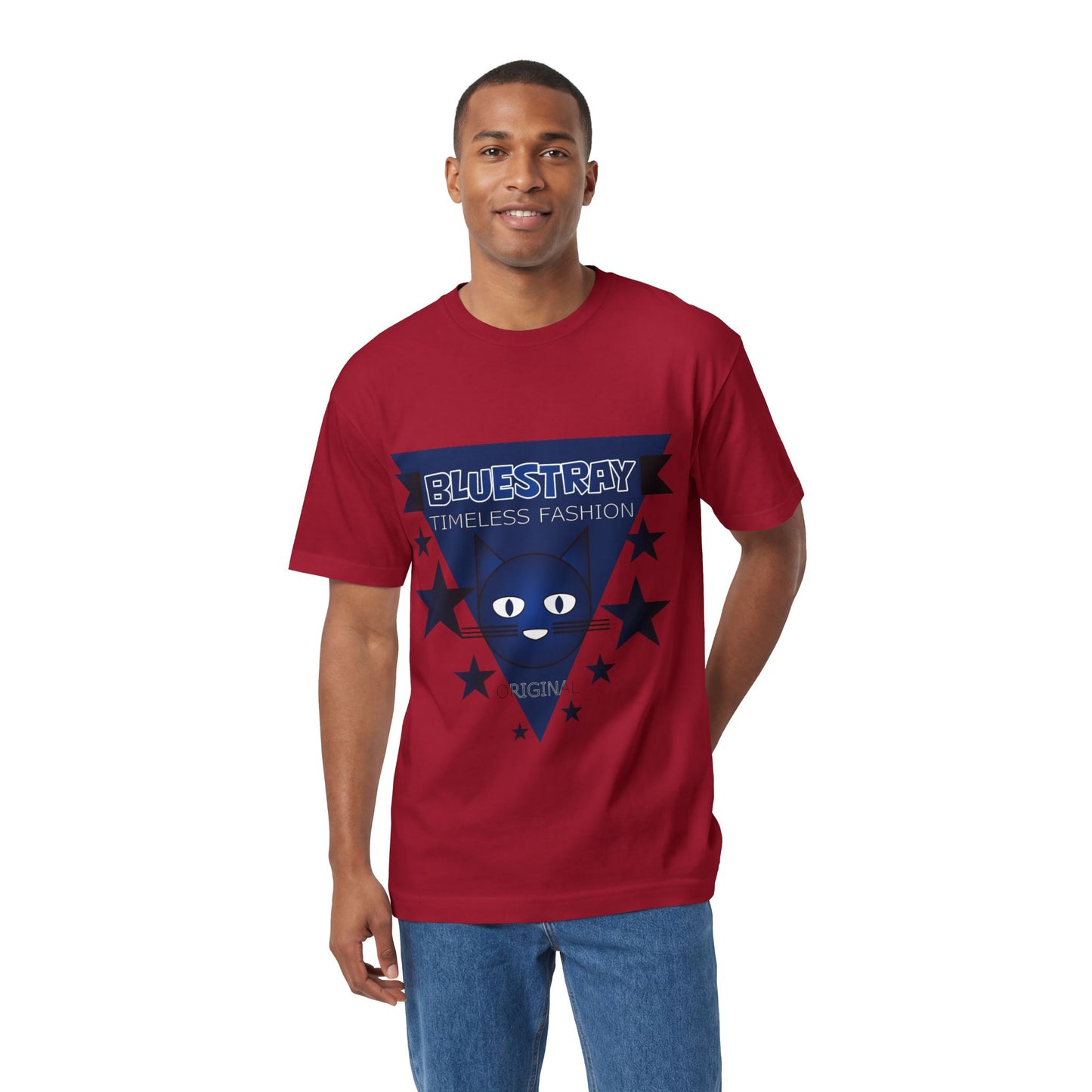 Bluestray Timeless Fashion Tee — Vintage Cat Triangle Logo T‑Shirt