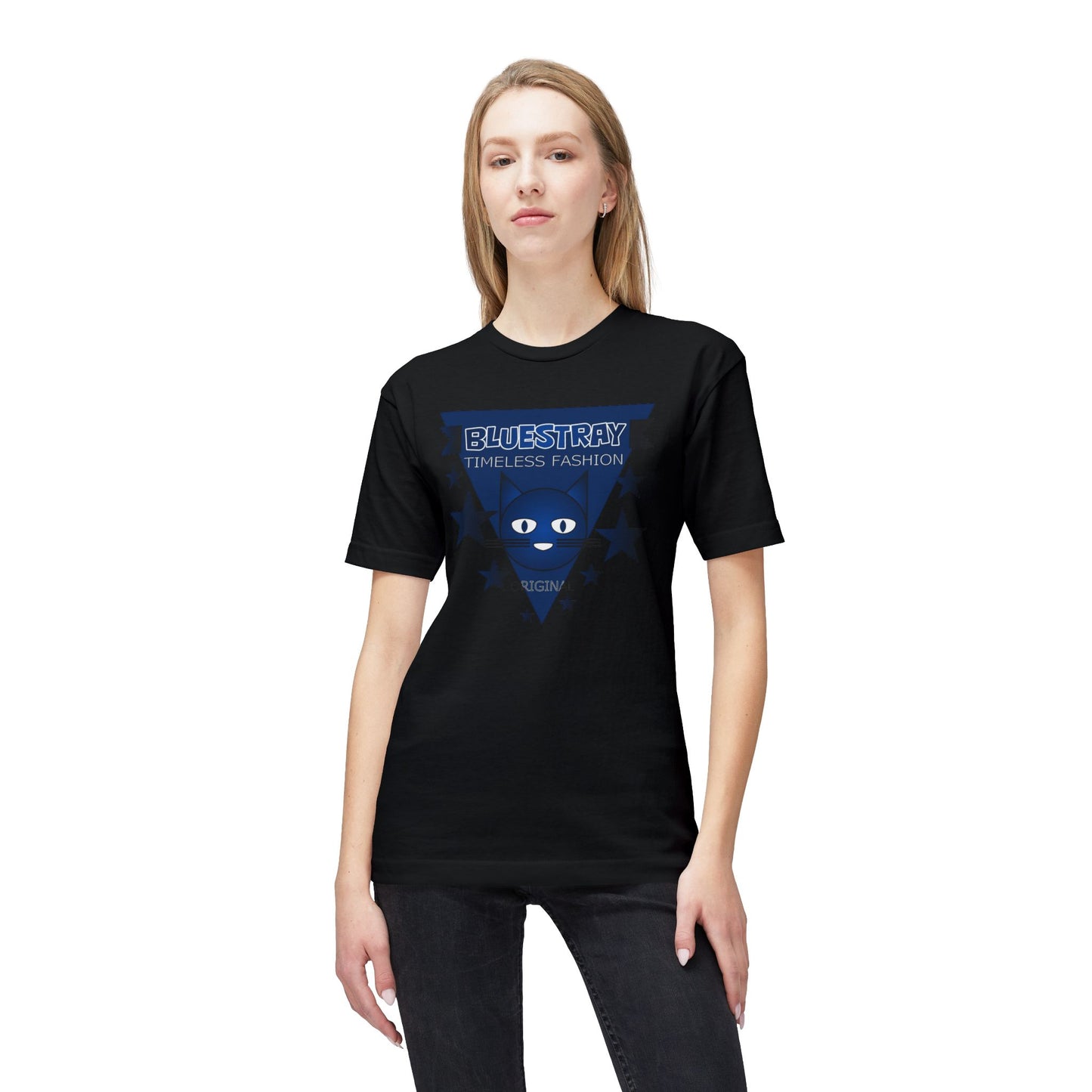 Bluestray Triangle Graphic T-Shirt — Timeless Fashion Cat Eyes Design