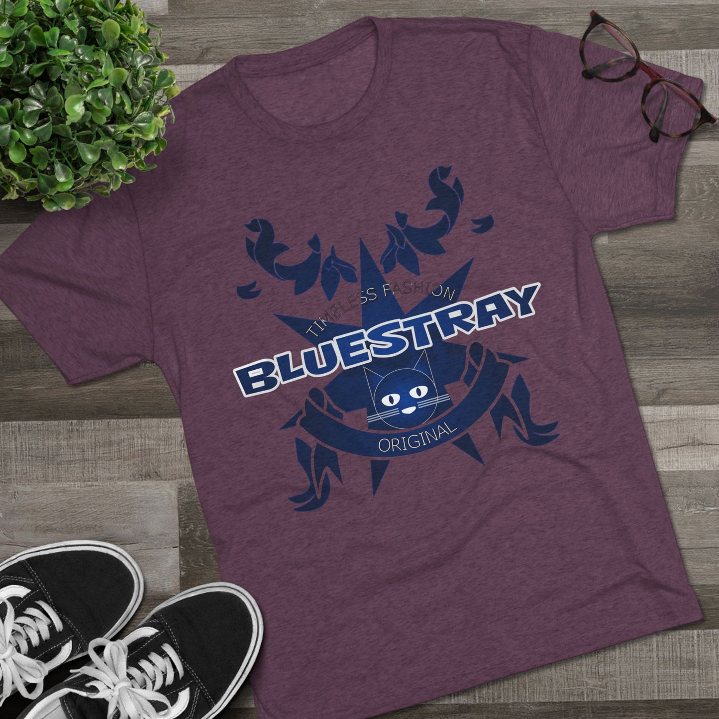 Bluestray Crab Graphic Tee — Nautical Cat Logo Short-Sleeve Shirt