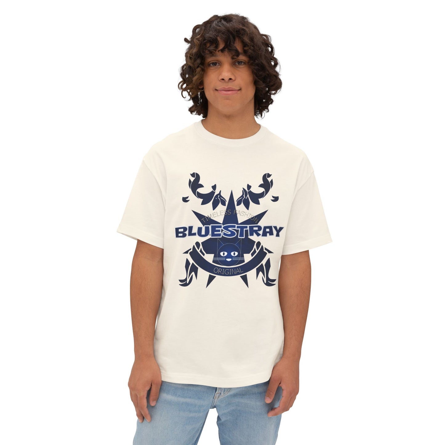 Bluestray Crab Graphic Tee — Oversized Boxy T‑Shirt