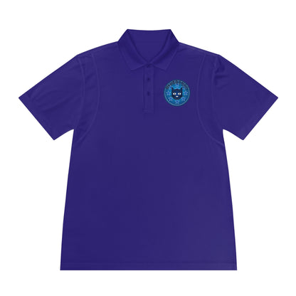 Men's Polo Shirt — Bluestray Galaxy Cat Logo Athletic Golf Shirt