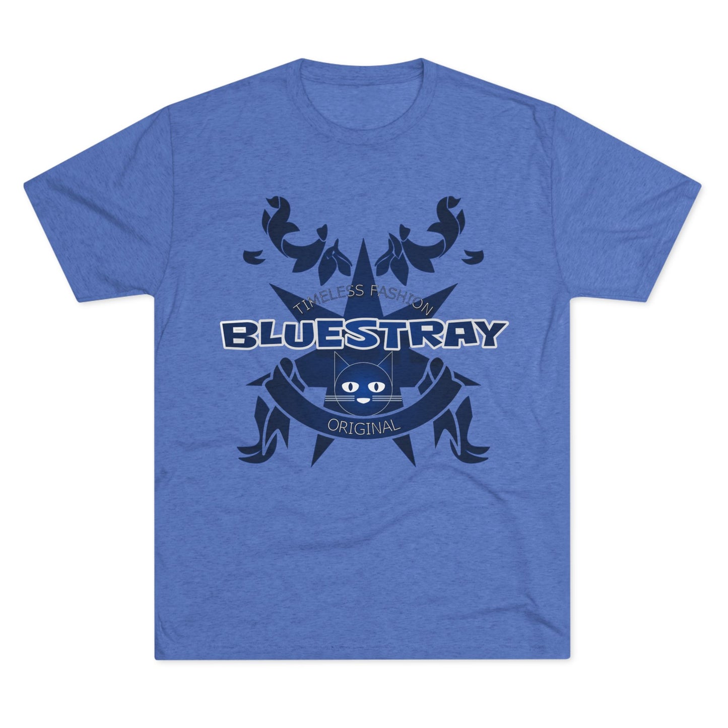 Bluestray Crab Graphic Tee — Nautical Cat Logo Short-Sleeve Shirt