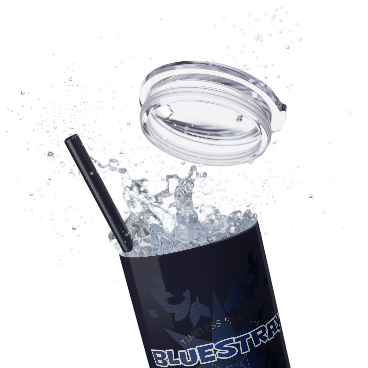 Bluestray Crab Skinny Tumbler — 20oz Stainless Travel Cup with Straw
