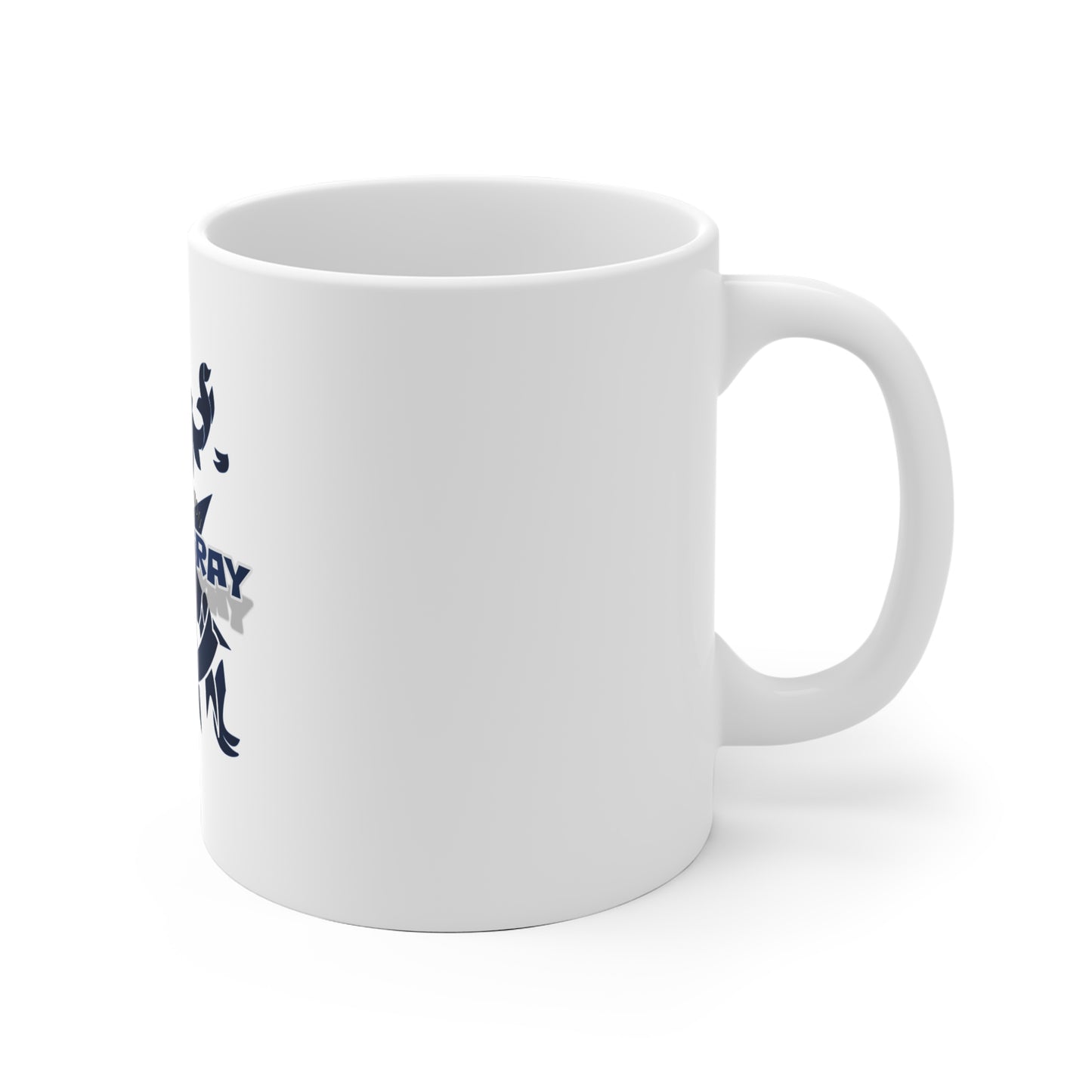 Bluestray Logo Ceramic Mug — Branded Navy Crest Coffee Cup