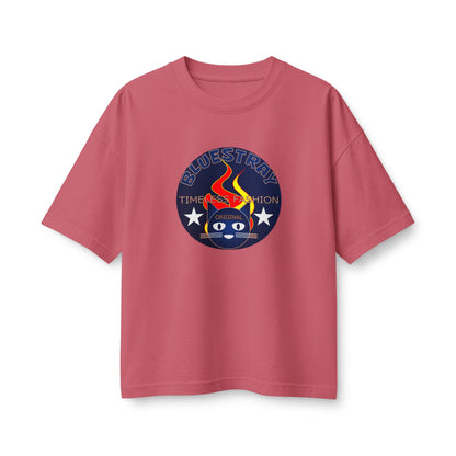Bluestray Flame Mascot T-Shirt — Retro Campfire Logo Tee