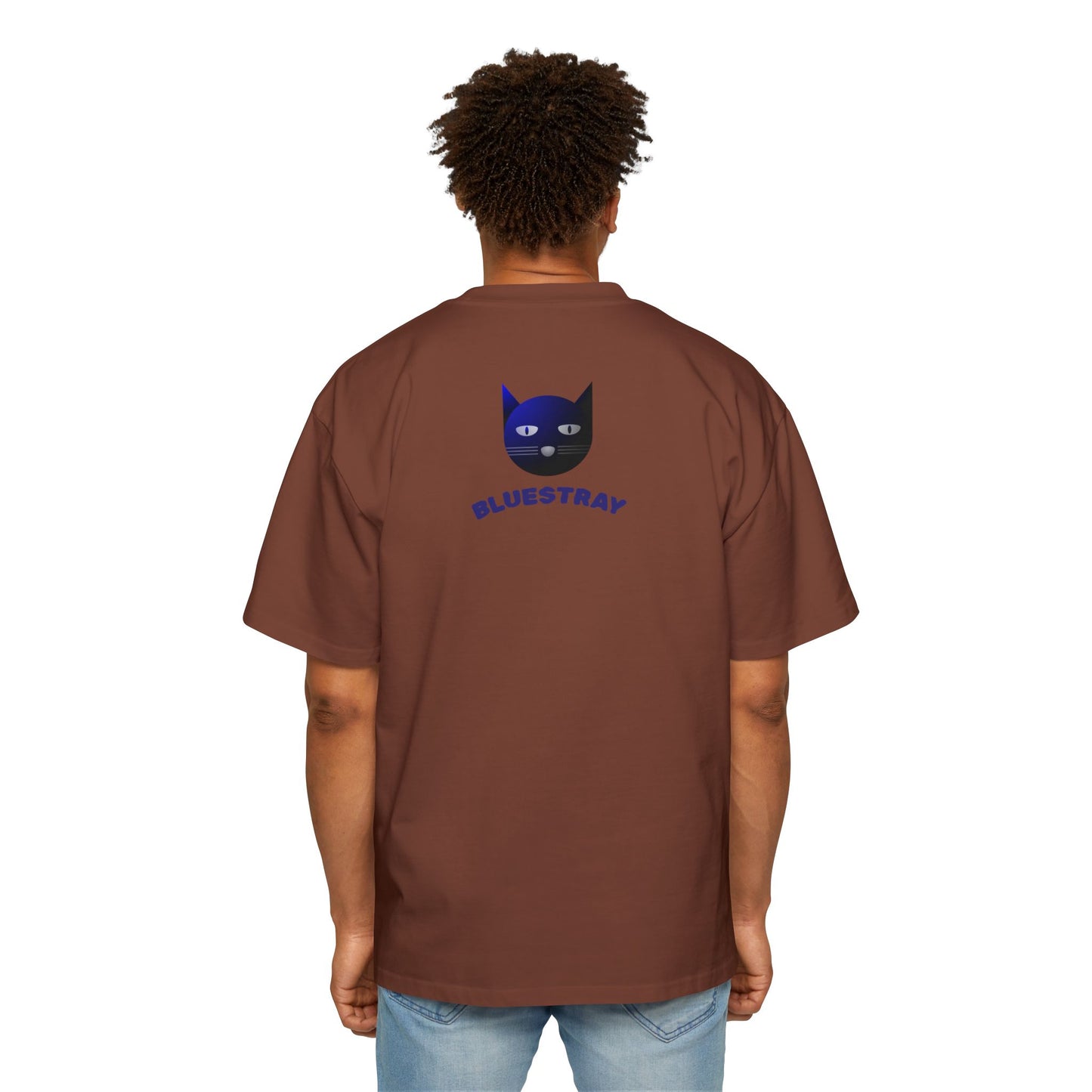 Bluestray Cat Tee — Graphic Men's Oversized T-Shirt