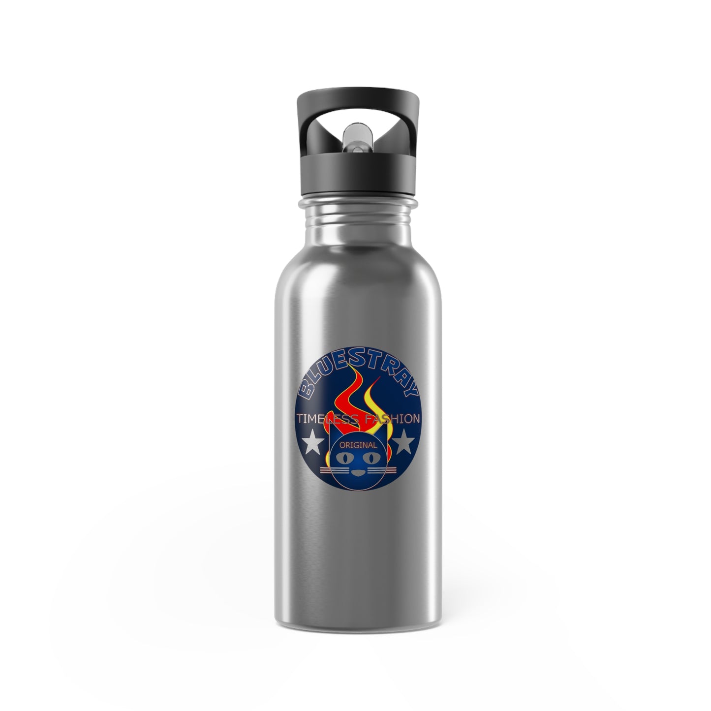 20oz Bluestray Stainless Steel Water Bottle with Straw — Adventure Campfire Logo