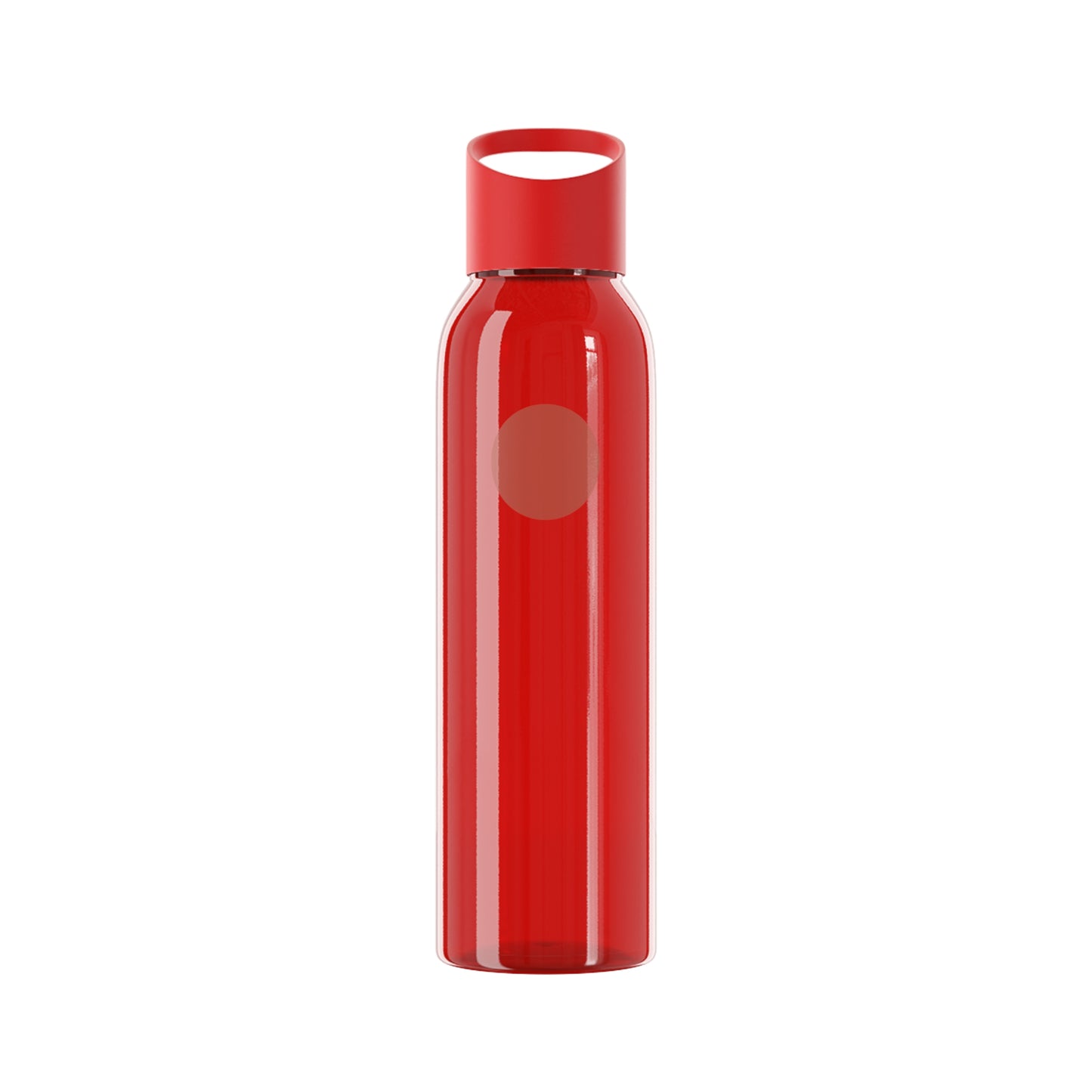 Bluestray Logo Water Bottle — Clear Reusable Bottle with Star & Flame Emblem