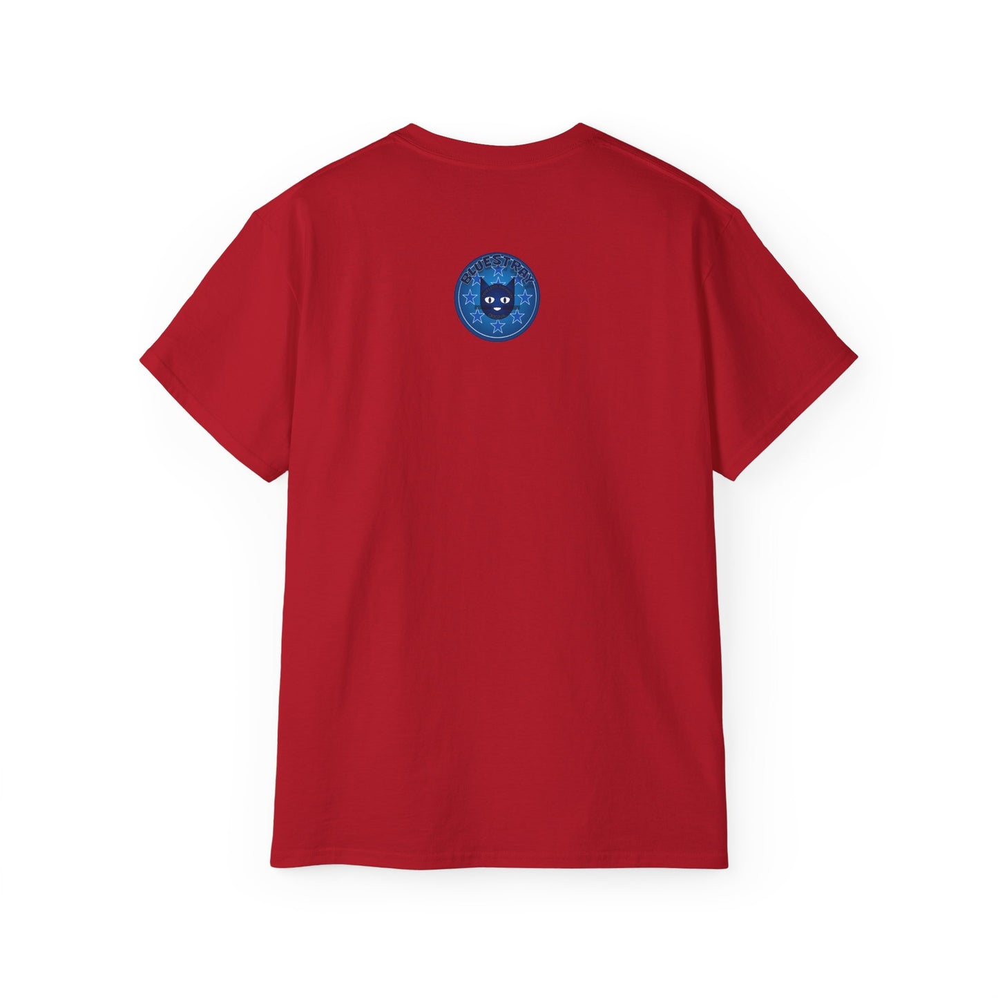 Bluestray Cat T‑Shirt — Blue Star Graphic Tee