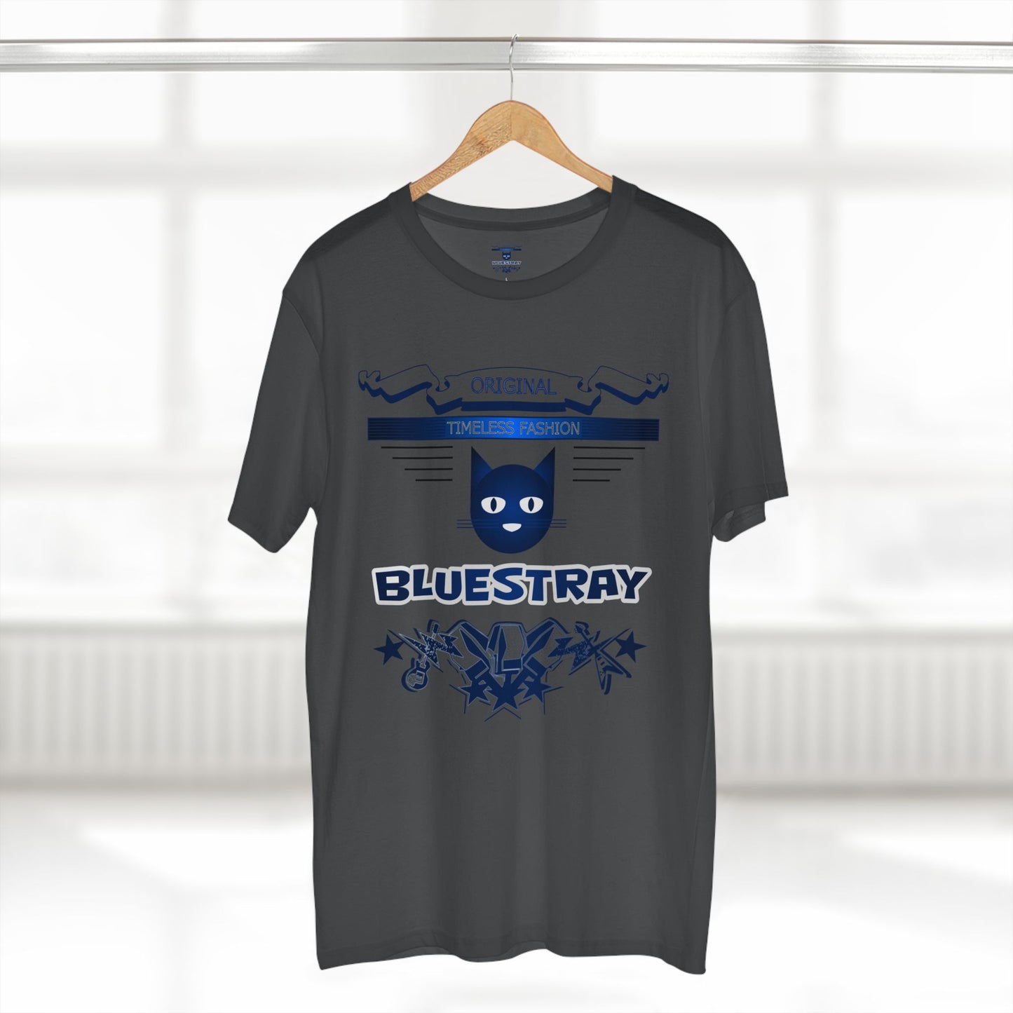 Bluestray Graphic Tee — Retro Cat Logo T-Shirt