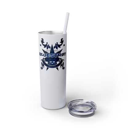 Bluestray Crab Skinny Tumbler — 20oz Stainless Travel Cup with Straw