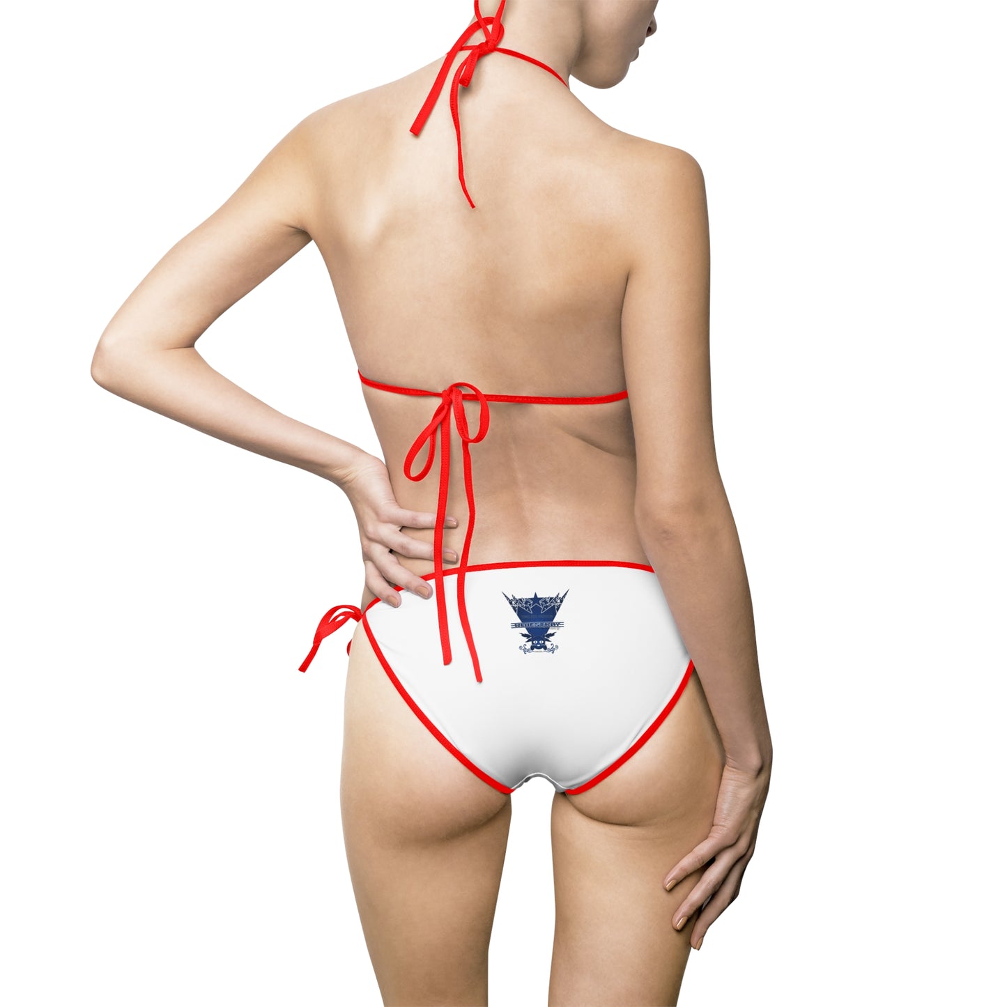 Navy Crown Bluestray Triangle Bikini — Women's Tie-Side Swimsuit