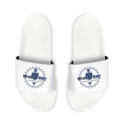 Men's Slide Sandals — Removable Strap Casual Pool & Beach Slides with Bluestray Logo