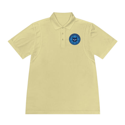 Men's Polo Shirt — Bluestray Galaxy Cat Logo Athletic Golf Shirt