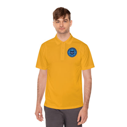 Men's Polo Shirt — Bluestray Galaxy Cat Logo Athletic Golf Shirt