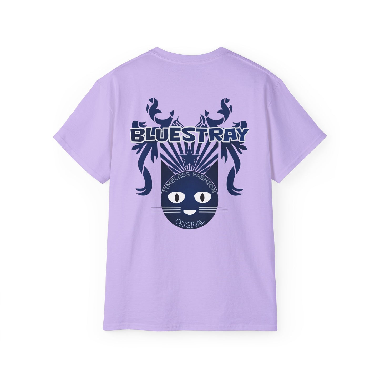 Bluestray Cat Graphic Tee — Retro Nautical Cat Design