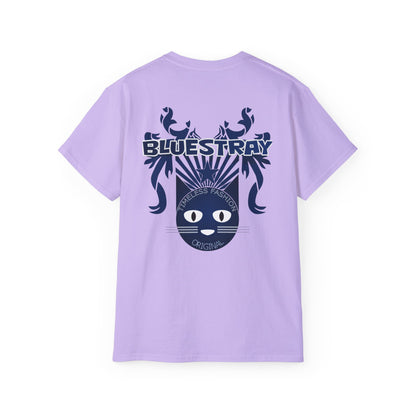 Bluestray Cat Graphic Tee — Retro Nautical Cat Design