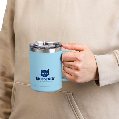 15oz Insulated Mug — Bluestray Cat Logo Travel Tumbler