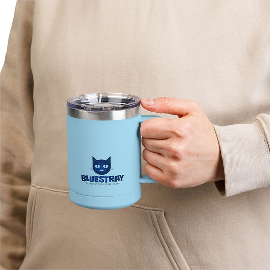 15oz Insulated Mug — Bluestray Cat Logo Travel Tumbler