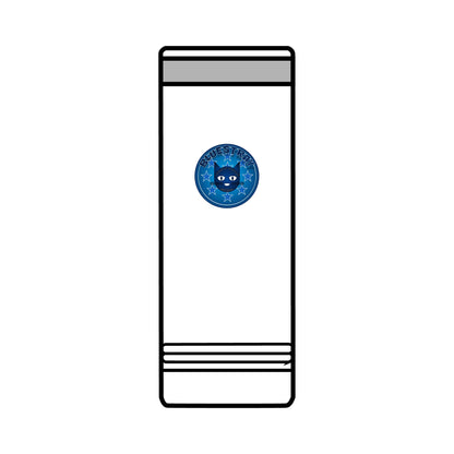 22oz Skinny Tumbler with Bluestray Cat Galaxy Design — Insulated Travel Cup