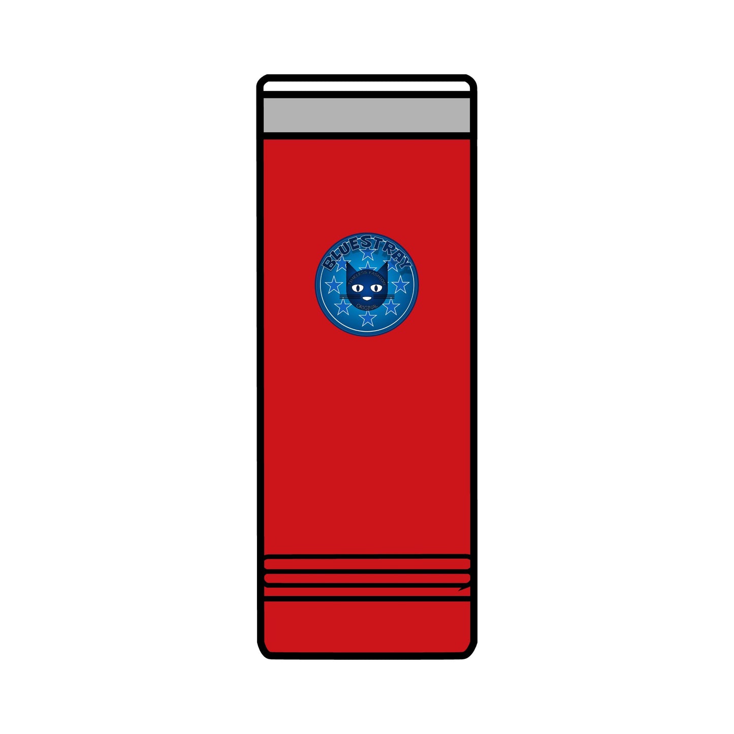 22oz Skinny Tumbler with Bluestray Cat Galaxy Design — Insulated Travel Cup