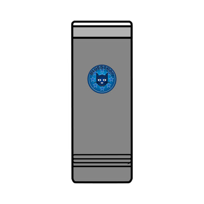 22oz Skinny Tumbler with Bluestray Cat Galaxy Design — Insulated Travel Cup