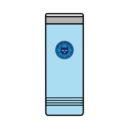 22oz Skinny Tumbler with Bluestray Cat Galaxy Design — Insulated Travel Cup