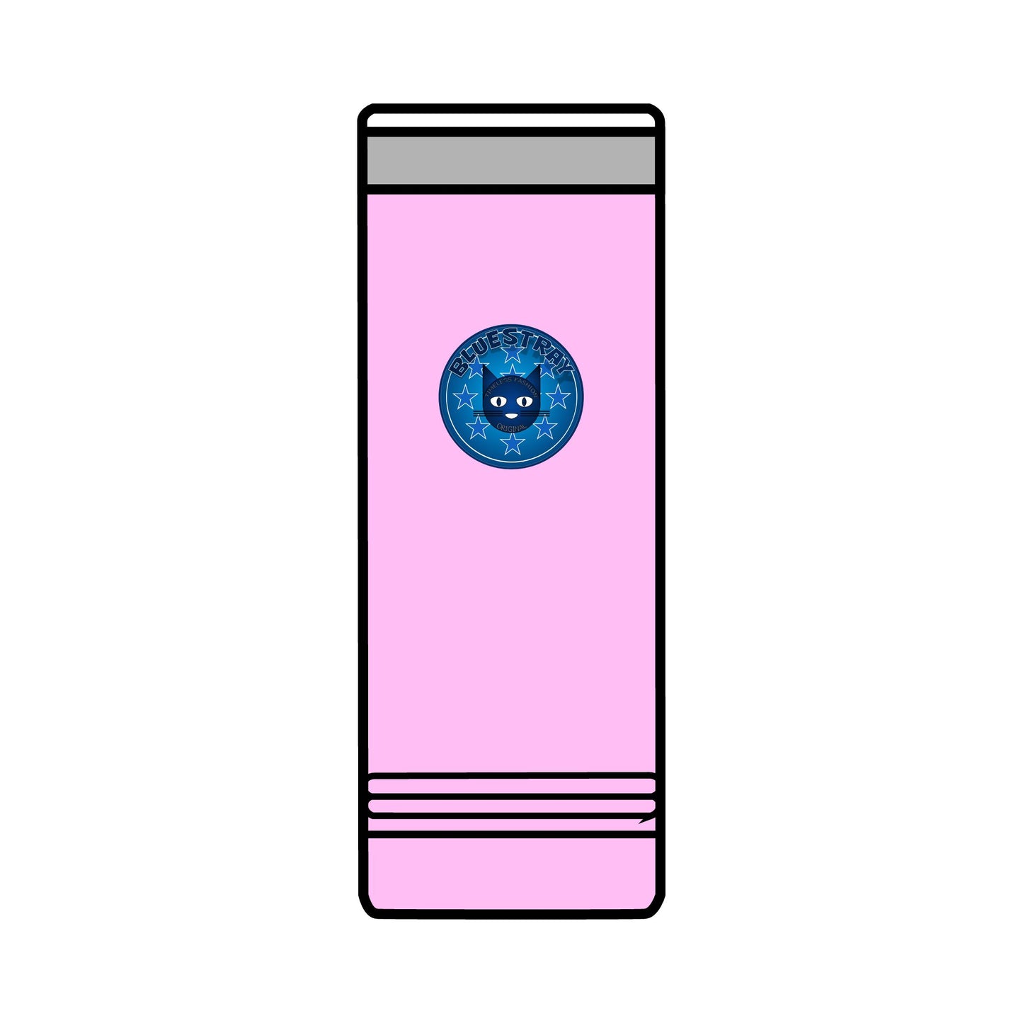 22oz Skinny Tumbler with Bluestray Cat Galaxy Design — Insulated Travel Cup