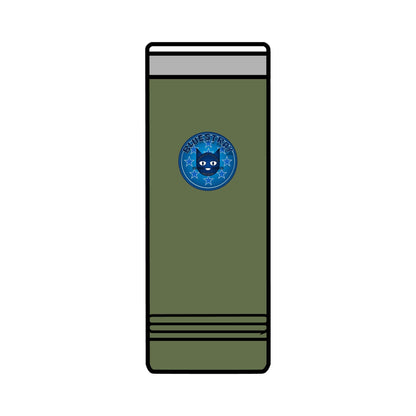 22oz Skinny Tumbler with Bluestray Cat Galaxy Design — Insulated Travel Cup