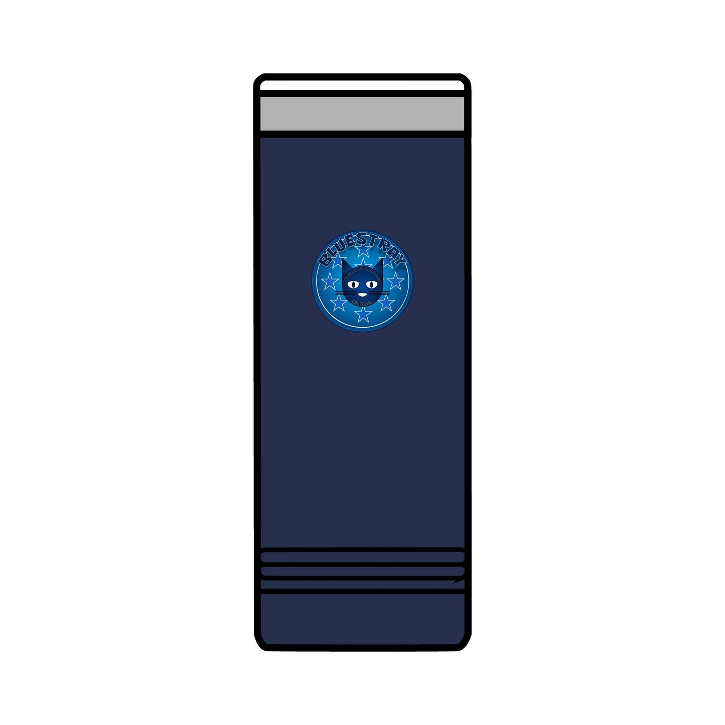 22oz Skinny Tumbler with Bluestray Cat Galaxy Design — Insulated Travel Cup