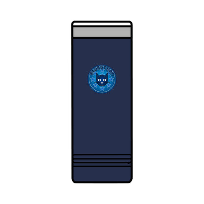 22oz Skinny Tumbler with Bluestray Cat Galaxy Design — Insulated Travel Cup